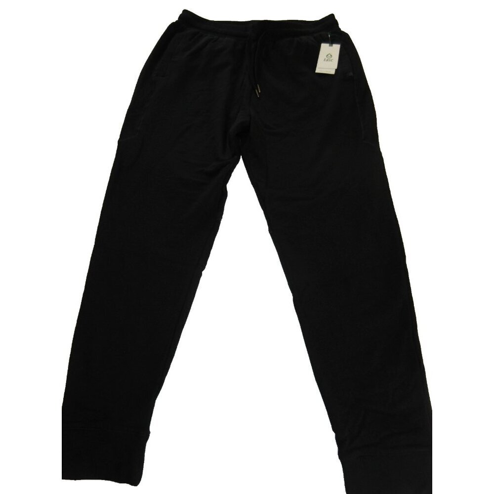 Tasc Performance Men's Varsity Fleece French Terry Jogger Pants Black NWT - Picture 2 of 13